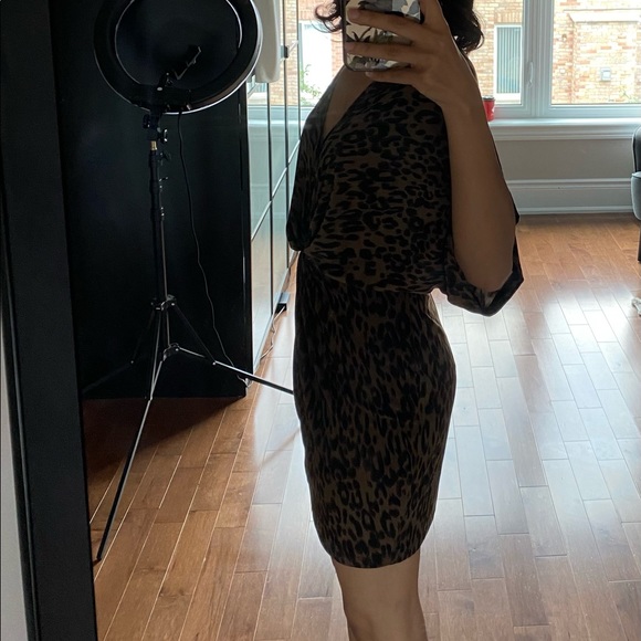 GUESS Cammi cheetah front knot dress - Picture 7 of 10